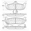 Centric Parts Posi-Quiet Ext. Wear Pad, 106.10410 106.10410